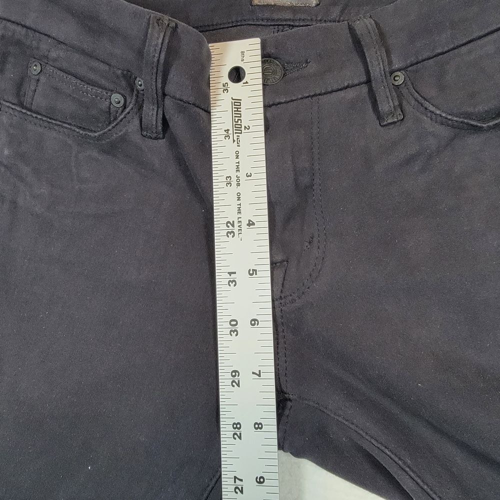 MOTHER The Looker‎ Texas Rein Black Pants Sz 28 Light My Sapphire Stretch - Picture 8 of 11